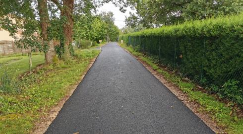 Création d'une allée en enrobé 